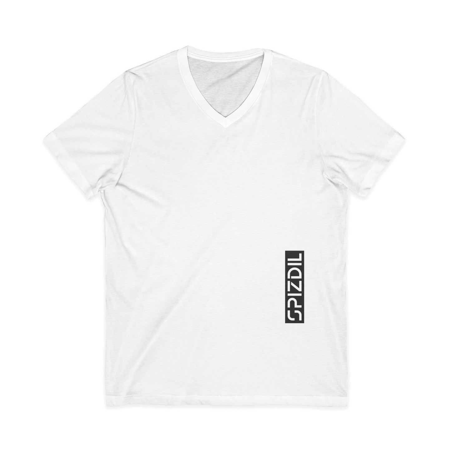 SPIZDIL™ Superior Men V-Neck in White — Architectural Core Uniform